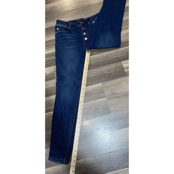 Tahari Jeans Button Fly Skinny Dark Rinse Women’s 6/28 - Picture 9 of 10